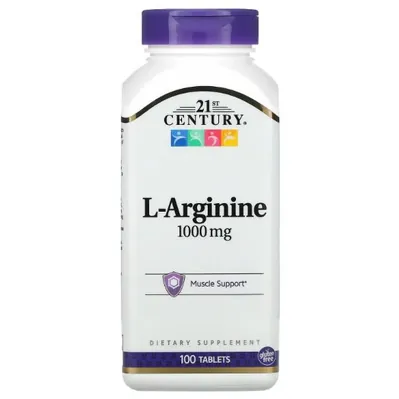 L-Аргінін 21st Century L-Arginine 1000 мг, 100 таблеток