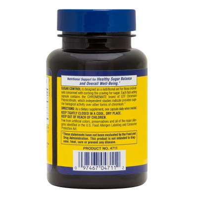 Блокатор сахара Nature's Plus Sugar Control, 60 гелевых капсул