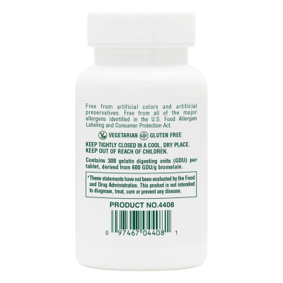Бромелайн Nature's Plus Bromelain 500 мг, 60 таблеток