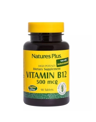 Витамин B12 Nature's Plus Vitamin B12 500 мкг, 90 таблеток
