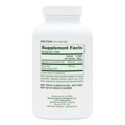 Вітамін C Nature's Plus Vitamin C 1000 мг, 180 таблеток