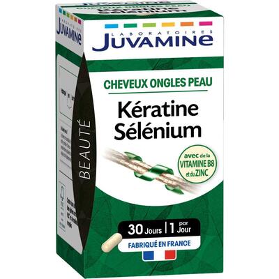 Волосы, ногти, кожа Juvamine Кератин + селен капсулы №30