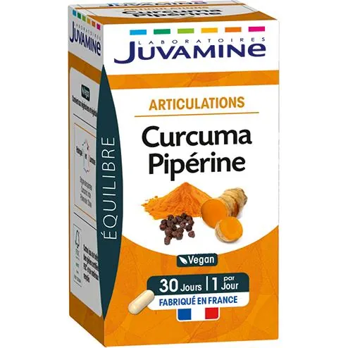 Суглоби Juvamine Куркума + Піперін капсули №30