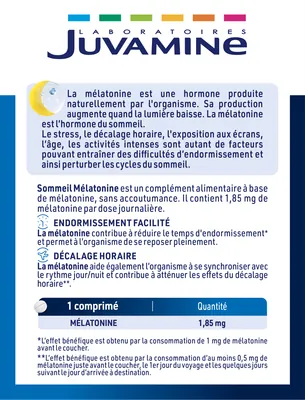 Мелатонін Juvamine Sommeil Mеlatonine з підсолоджувачем таблетки №30
