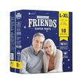 Подгузники-трусики для взрослых Friends Overnight, размер L, 10 штук