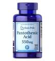 Пантотеновая кислота Puritan's Pride Pantothenic Acid 550 мг, 100 капсул