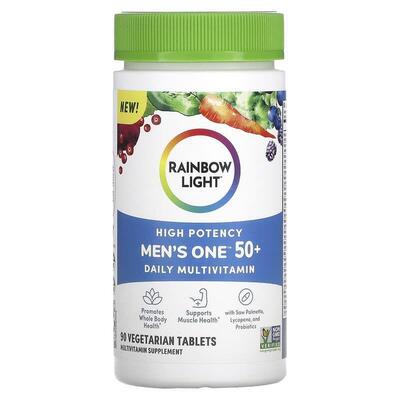 Мультивитамины для мужчин 50+ Rainbow Light Men's One 50+, 90 вегетарианских таблеток