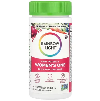Мультивітаміни для жінок Rainbow Light High Potency Women's One, 60 вегетаріанських таблеток