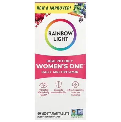 Мультивітаміни для жінок Rainbow Light High Potency Women's One, 60 вегетаріанських таблеток
