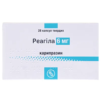 Реагіла капсули тв. по 6 мг №28 (7х4)