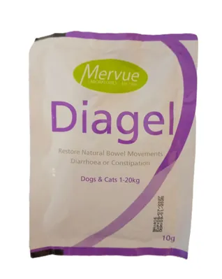 Діагель Mervue Diagel Dogs для собак до 20 кг, 4 х 10 г