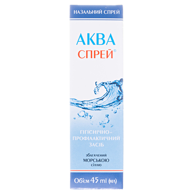 Аква Спрей спрей наз. 0.9 % по 45 мл во флак.