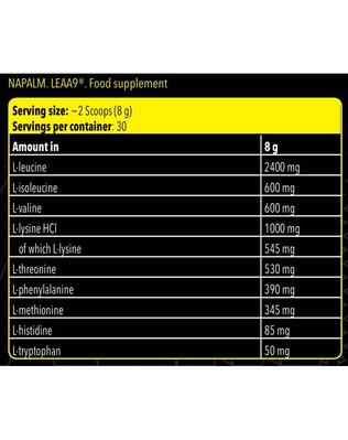 Комплекс аминокислот Fitness Authority Napalm Leaa 9 красный апельсин, 240 г