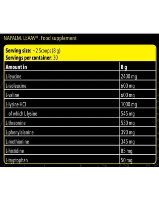 Комплекс амінокислот Fitness Authority Napalm Leaa 9 фруктовий, 240 г