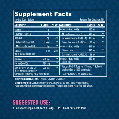 Омега 3-6-9 Haya Labs Omega 3-6-9 капсули по 1200 мг №100