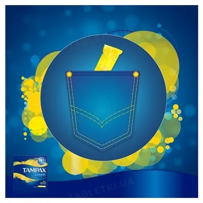 Тампони Tampax Compak Super з аплікатором, 3 краплі, 8 штук