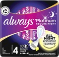 Прокладки гігієнічні Always Platinum Secure Night, 6 крапель, 4 розмір, 5 шт