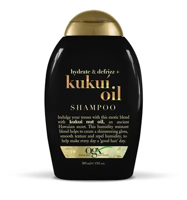 Шампунь Ogx Kukui Oil Зволоження та гладкість з олією гавайського горіха, 385 мл