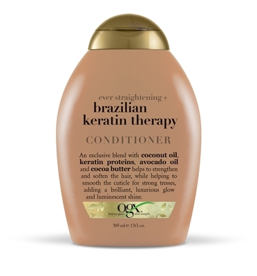 Кондиціонер Ogx Brazilian Keratin Smooth Розгладжуючий для зміцнення волосся, 385 мл