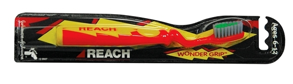 Зубная щетка Reach Wonder Grip для детей 6-12 лет, 1 штука