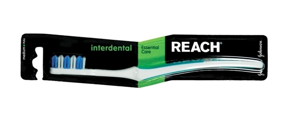 Зубная щетка Reach Interdental, средней жесткости, 1 штука