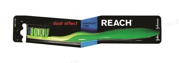 Зубна щітка Reach Dual Effect, м'яка, 1 штука