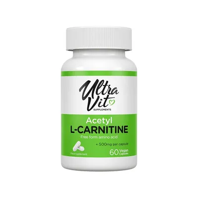 Ацетил L-Карнітин VPLab UltraVit Acetyl-L-Carnitine, 60 веганських капсул
