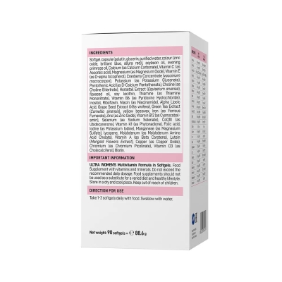 Мультивитаминная формула для женщин VPLab Ultra Woman's Multivitamin Formula, 90 гелевых капсул
