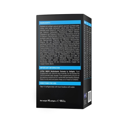 Мультивитаминная формула для мужчин VPLab Ultra Men's Multivitamin Formula, 90 гелевых капсул