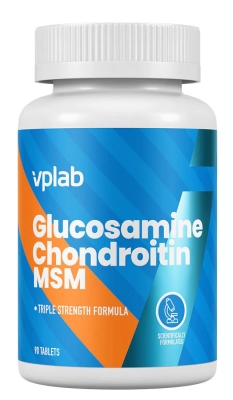 Глюкозамин, хондроитин и MSM VPLab Glucosamine Chondroitin MSM, 90 таблеток