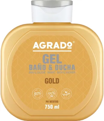 Гель для душу і ванни Agrado Gold Золото, 750 мл