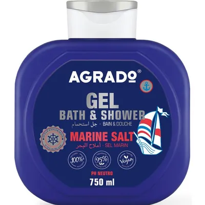 Гель для душу і ванни Agrado Marine Salts Морська сіль, 750 мл
