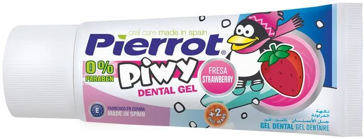 Гель для зубів Pierrot Piwy дитячий з полуничним смаком від 2 років, Ref.138, 30 мл