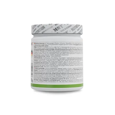 Амінокислоти MST Nutrition BCAA Zero зелене яблуко, 300 г