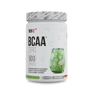 Амінокислоти MST Nutrition BCAA Zero зелене яблуко, 500 г