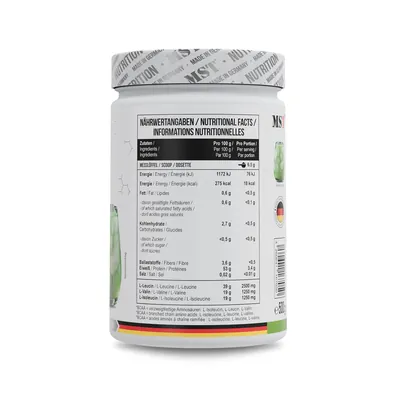 Амінокислоти MST Nutrition BCAA Zero зелене яблуко, 500 г