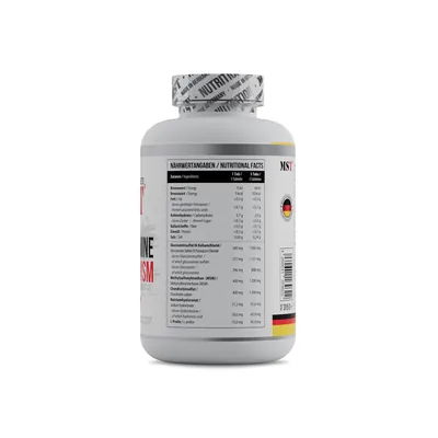 Глюкозамін, хондроїтин, МСМ та гіалуронова кислота MST Nutrition Glucosamine Chondroitin + MSM + hyaluronic acid, 180 таблеток