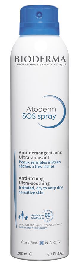 Спрей Bioderma Atoderm SOS для лица и тела для сухой и очень сухой кожи, 200 мл