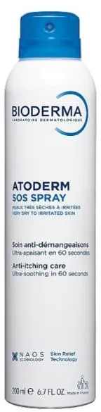 Спрей Bioderma Atoderm SOS для обличчя та тіла для сухої та дуже сухої шкіри, 200 мл