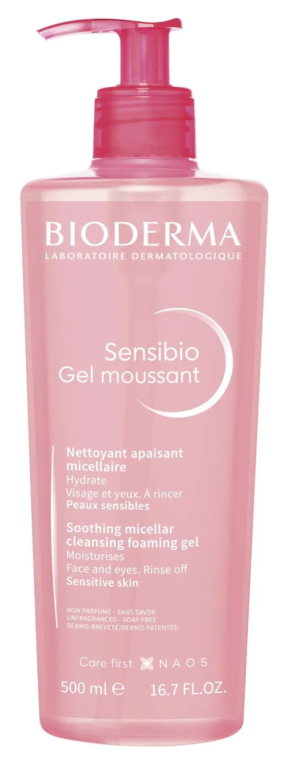 Гель Bioderma Sensibio очищуючий для обличчя, 500 мл