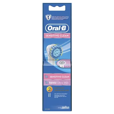 Змінні насадки для електричної щітки Oral-B Sensitive Clean, 2 штуки