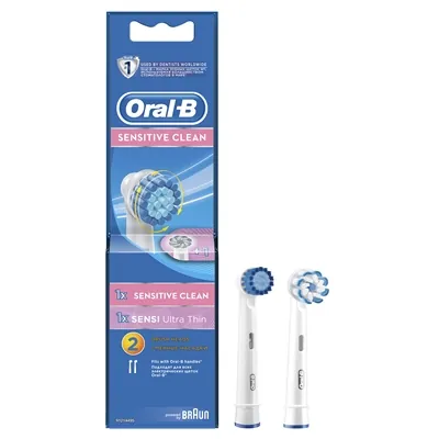 Змінні насадки для електричної щітки Oral-B Sensitive Clean, 2 штуки