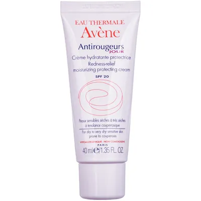Крем для обличчя Avene Antirougeurs Jour SPF20 денний зволожуючий для сухої та дуже сухої шкіри схильної до куперозу, 40 мл