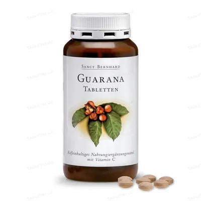 Гуарана Sanct Bernhard Guarana 400 мг, 250 таблеток