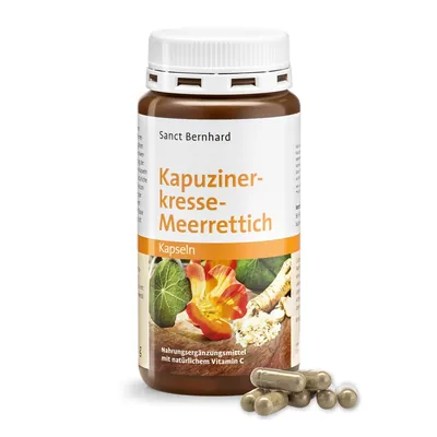 Настурція з Хроном та Ацеролою Sanct Bernhard Kapuzinerkresse-Meerrettich, 180 капсул