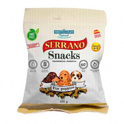 Лакомство для щенков Mediterranean Natural Serrano Snacks с курицей и ветчиной, 100 г