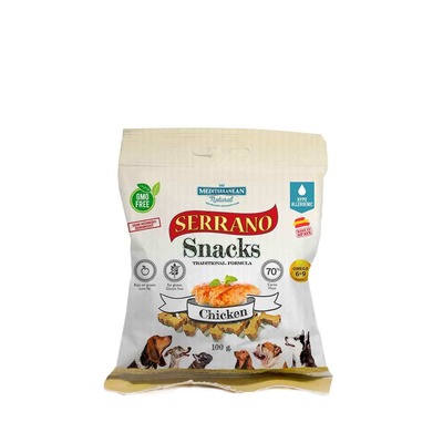 Лакомство для собак Mediterranean Natural Serrano Snacks с курицей, 100 г