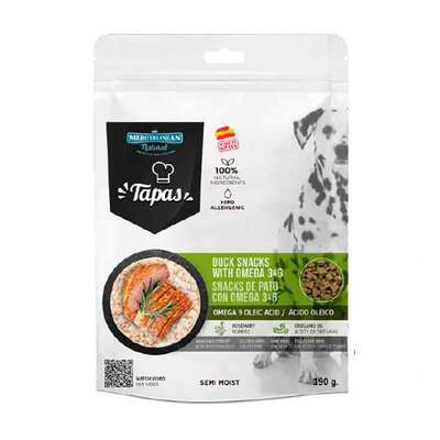 Лакомство для собак Mediterranean Natural Tapas Gourmet Duck с уткой, 190 г