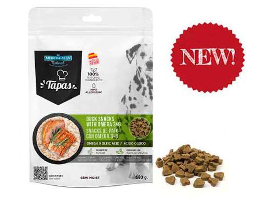 Ласощі для собак Mediterranean Natural Tapas Gourmet Duck з качкою, 190 г