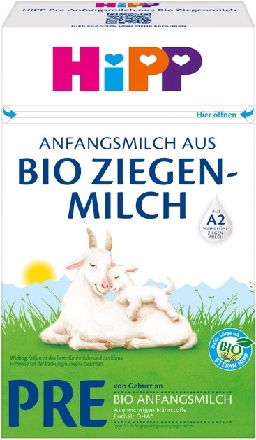 Смесь сухая молочная HiPP Bio Ziegen Milch PRE органическая на козьем молоке для детей с рождения, 400 г